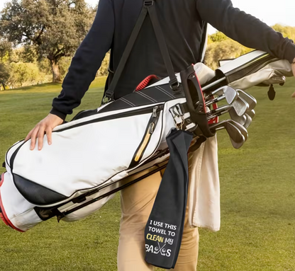 "Clean My Balls" Golf Towel