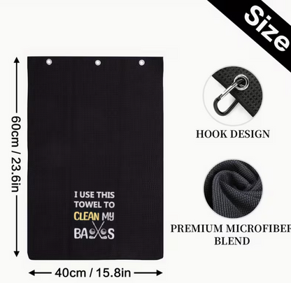 "Clean My Balls" Golf Towel