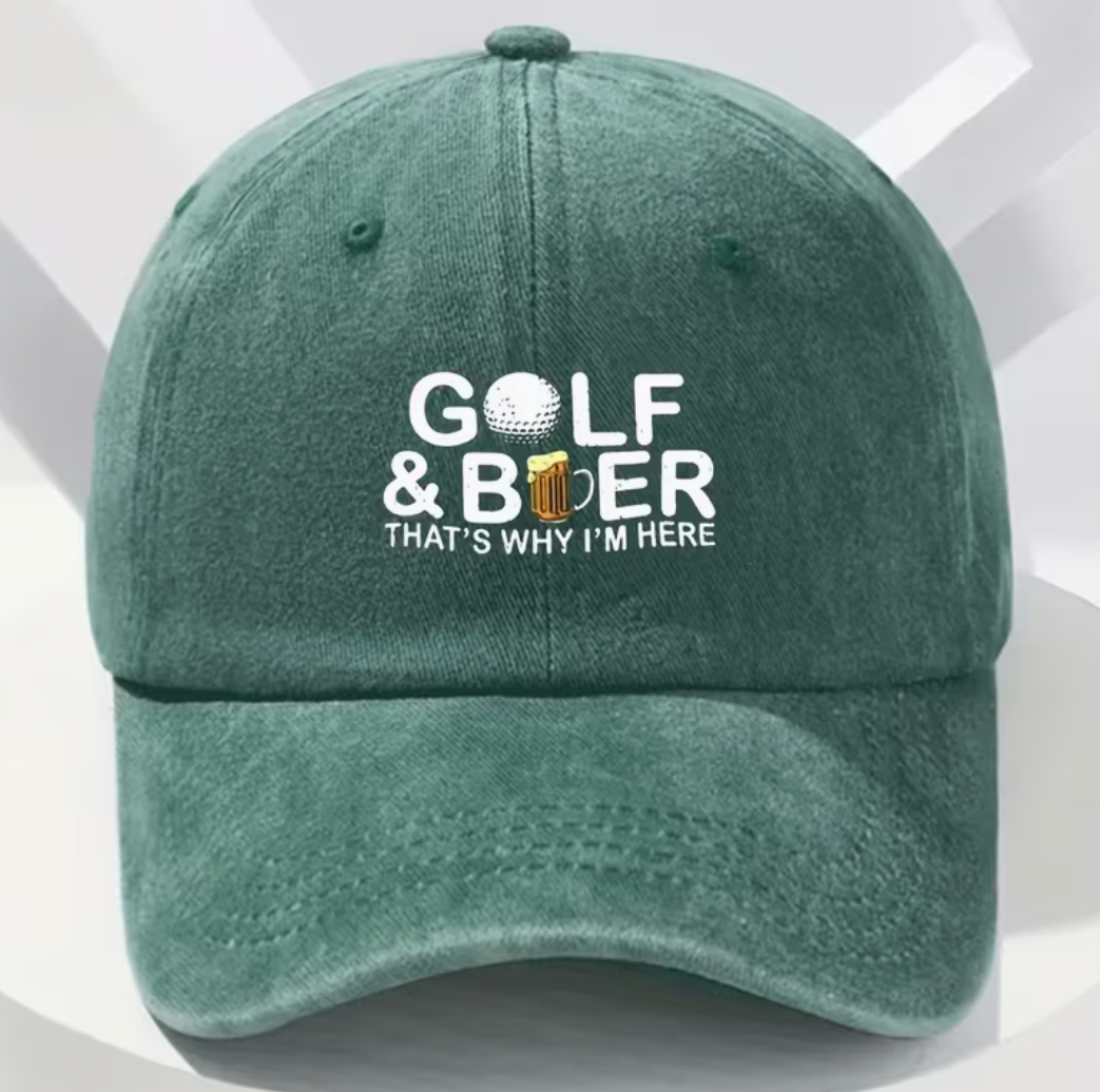 "Golf & Beer" Vintage Cotton Hat