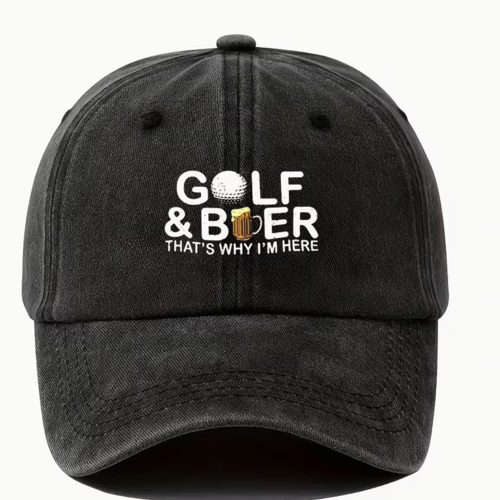 "Golf & Beer" Vintage Cotton Hat